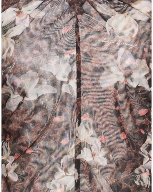 AllSaints Brown Top Polyester, Elastane