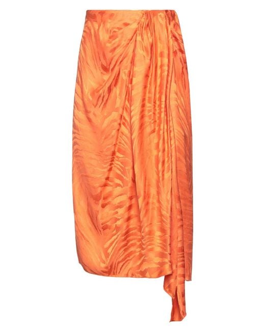 GIUSEPPE DI MORABITO Orange Midi Skirt