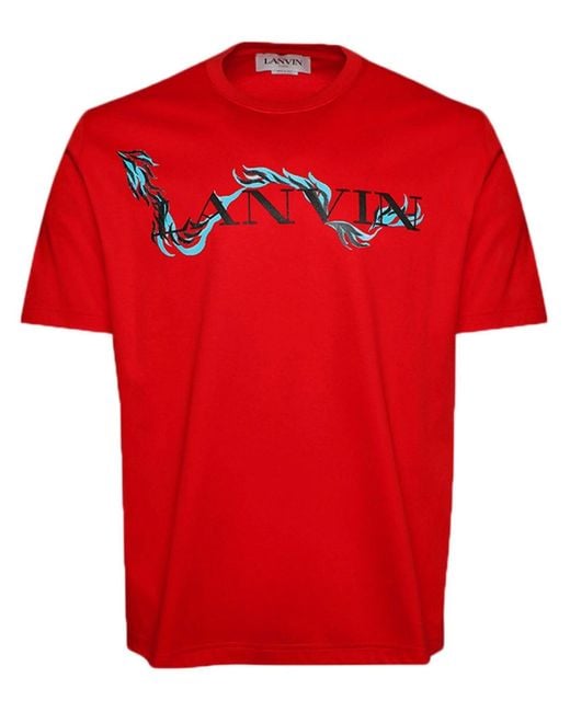 T-shirt Lanvin pour homme en coloris Red