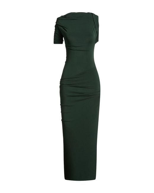 Jacquemus Green Maxi Dress Viscose, Polyester, Elastane