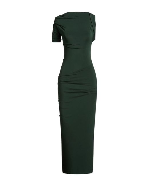 Jacquemus Green Maxi Dress Viscose, Polyester, Elastane