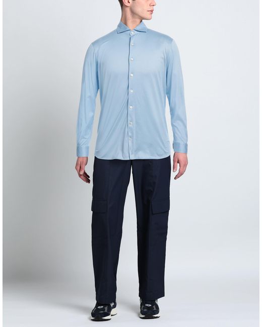 Gran Sasso Blue Shirts for men