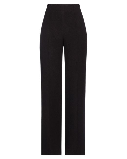 Chloé Black Dark Pants Wool, Cashmere