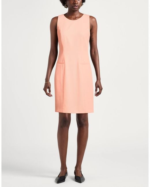 HUGO Pink Mini Dress Polyester, Viscose, Elastane