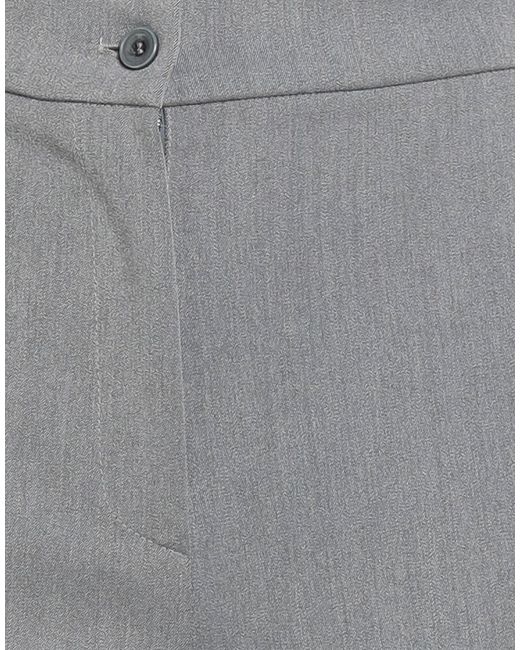 FACE TO FACE STYLE Gray Pants Polyester, Viscose, Elastane