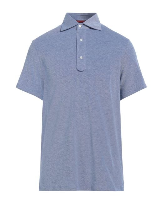 Isaia Blue Polo Shirt for men