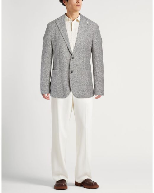L.b.m. 1911 Gray Blazer for men