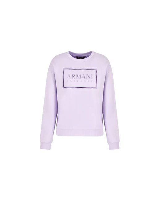 Armani Exchange Purple Sweatshirt