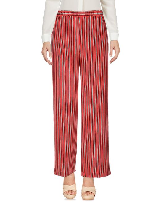 Aspesi Red Pants Silk