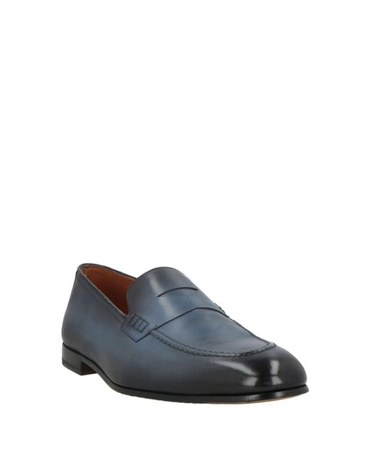 Doucal's Blue Loafers Leather for men