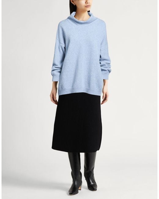 Daniele Fiesoli Blue Collezione N_01 Sky Turtleneck Merino Wool