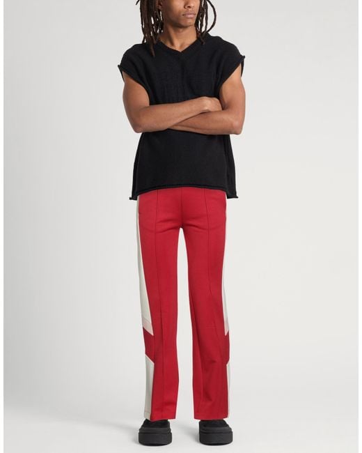 Iceberg Red Pants Polyester, Cotton for men