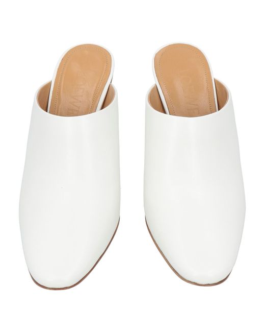 Loewe White Mules & Clogs