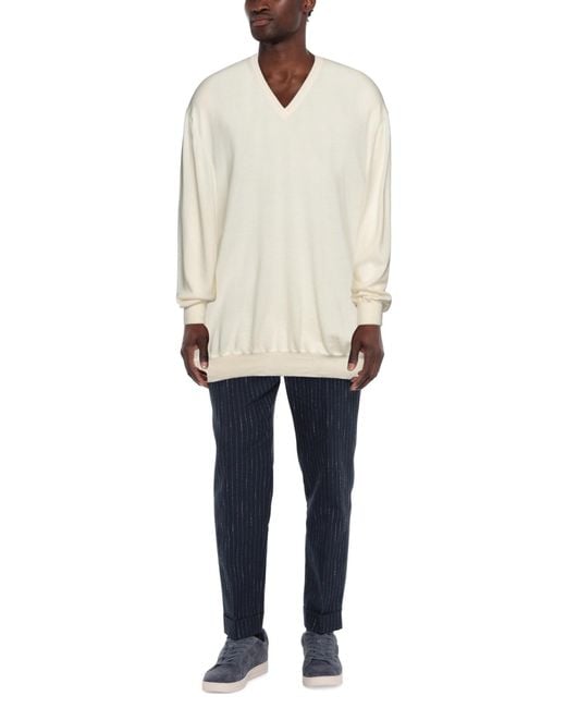 Gran Sasso White Jumper for men