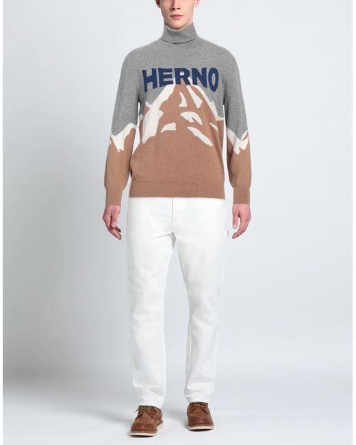 Col roulé Herno pour homme en coloris Gray