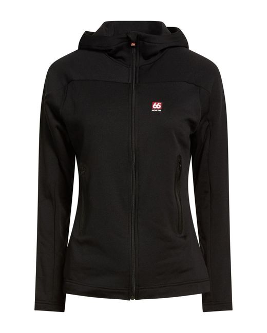 66 North Black Sweatshirt Polyester, Elastane