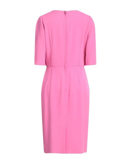 Dolce & Gabbana Pink Midi Dress Viscose, Acetate, Elastane