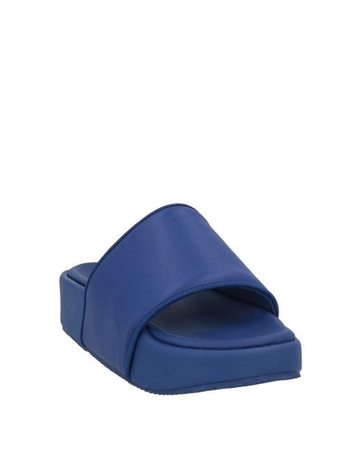 Y-3 Blue Sandals Leather for men