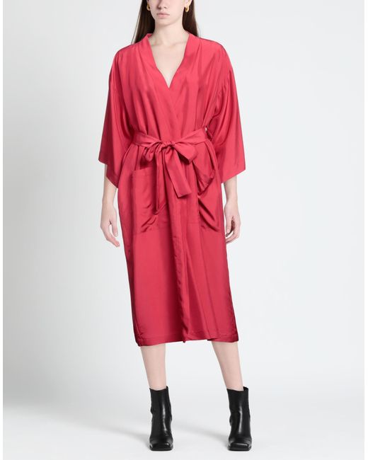Semicouture Red Midi Dress
