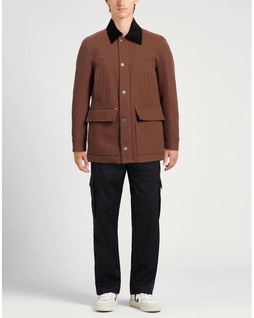 Abrigo Paolo Pecora de hombre de color Brown