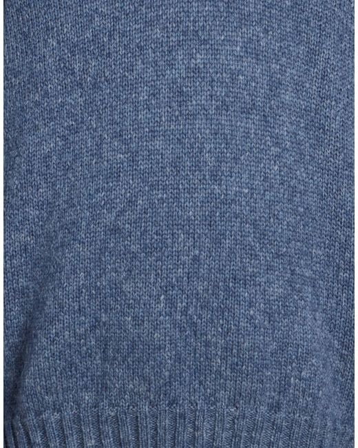 Alpha Studio Blue Sweater Wool, Polyamide, Alpaca Wool for men
