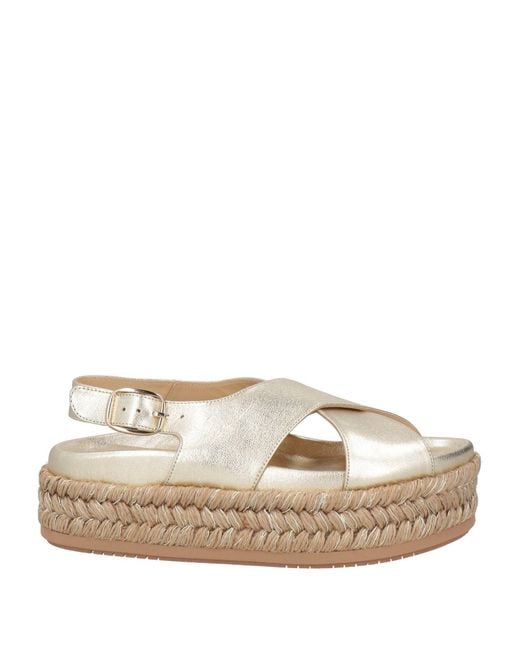Paloma Barceló Natural Espadrilles Leather