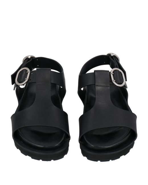 Jil Sander Black Sandals Cowhide
