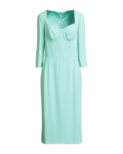 Dolce & Gabbana Green Midi Dresses