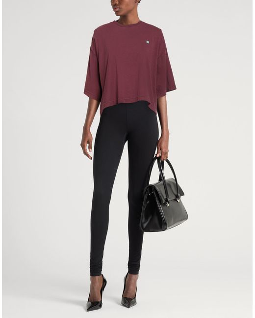 Acne Red Burgundy T-Shirt Organic Cotton