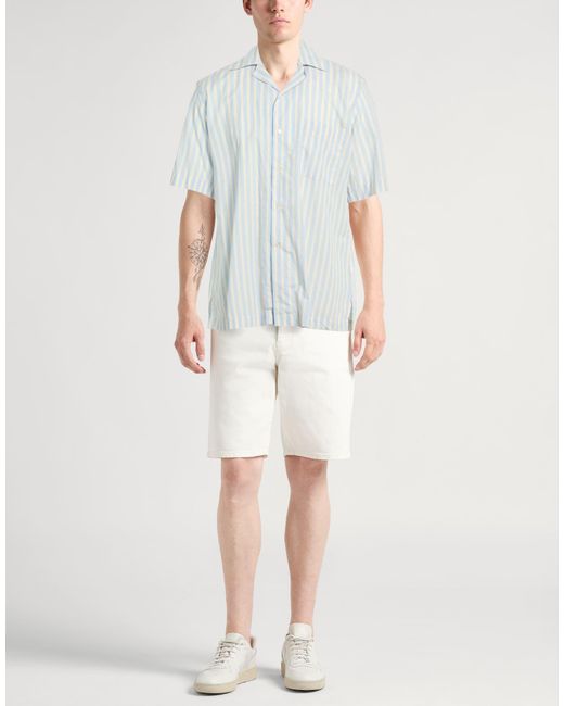 Bagutta White Sky Shirt Cotton for men