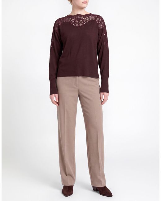 Ermanno Scervino Brown Sweater Polyester, Polyamide