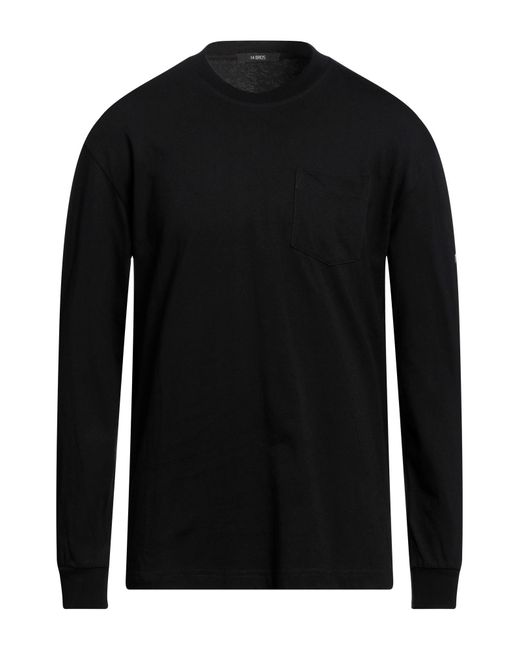 14 Bros Black T-shirt for men