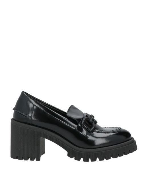 VSL Black Loafers Leather