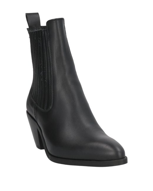 Semicouture Black Ankle Boots