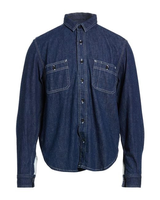 chesapeake's Blue Denim Shirt Cotton for men
