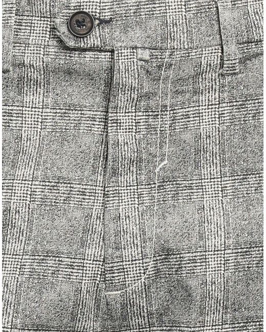 Sseinse Gray Pants Cotton, Elastane for men