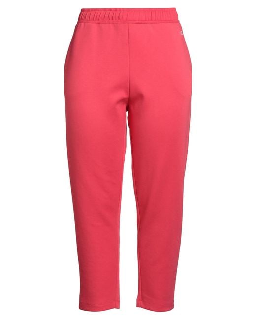 Champion Red Pants Polyester, Cotton, Elastane