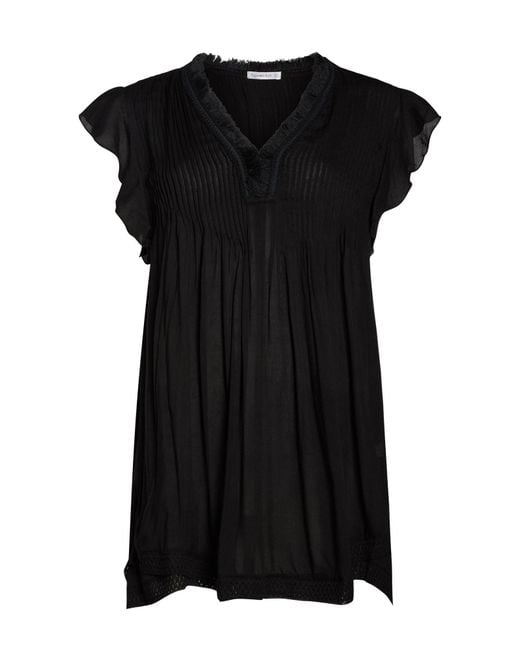 Poupette Black Mini Dress Viscose