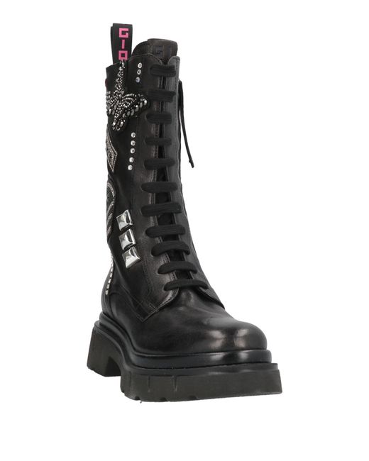 GIO+ Black Boot Leather