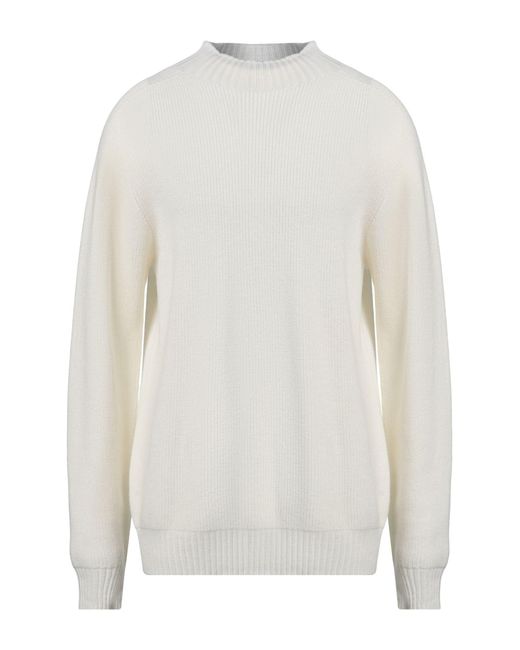 Amaranto White Turtleneck for men