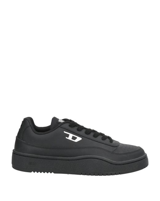 DIESEL Black Sneakers Leather for men
