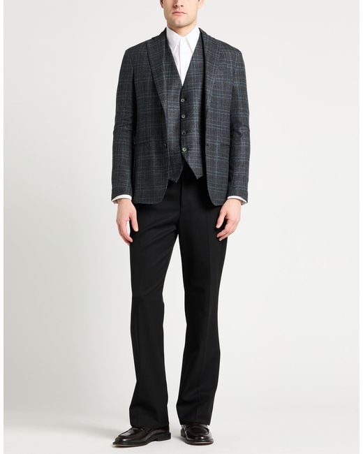 Roda Black Charcoal Blazer Wool for men