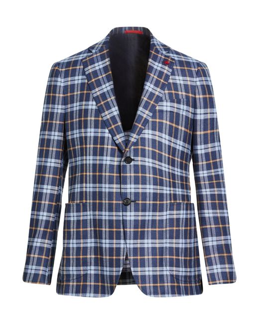 Isaia Blue Blazers for men