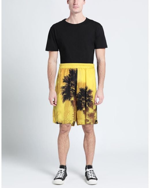 Laneus Yellow Shorts & Bermuda Shorts for men