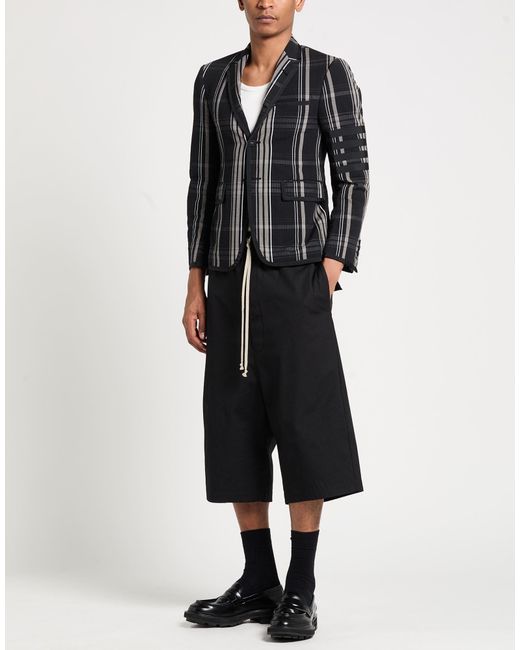 Thom Browne Black Blazer Cotton, Polyester for men