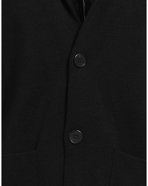 Roberto Collina Black Blazer Merino Wool for men