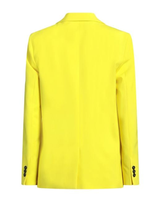 MSGM Yellow Blazer Virgin Wool, Elastane