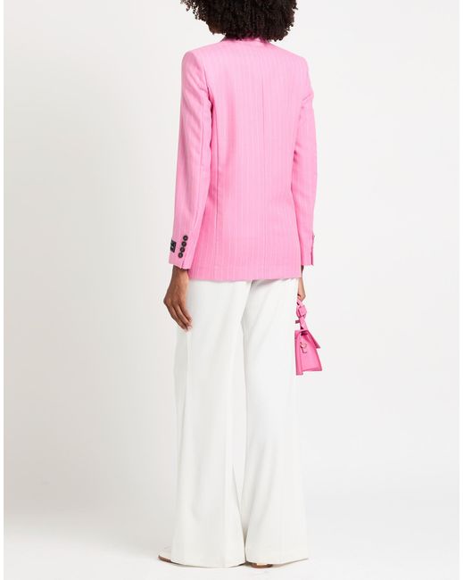 MSGM Pink Blazer Wool