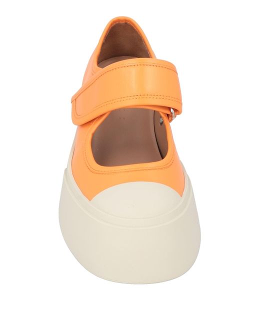Marni Orange Ballet Flats