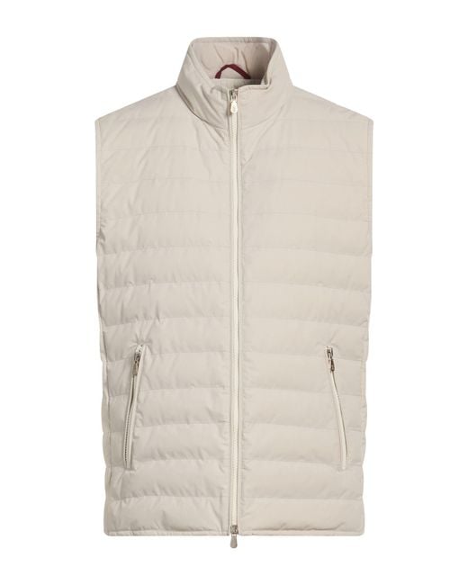 Brunello Cucinelli White Vest Polyamide, Elastane for men